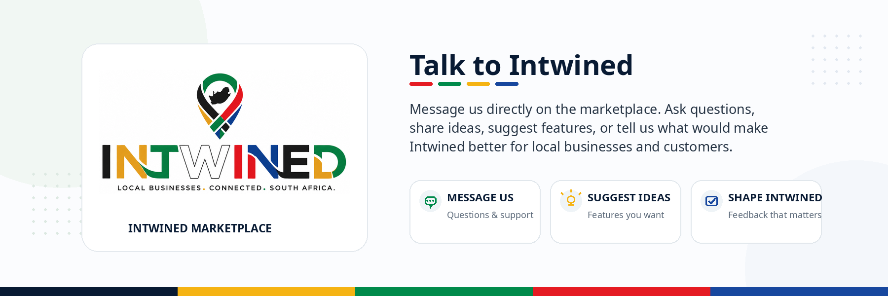 Intwined storefront banner